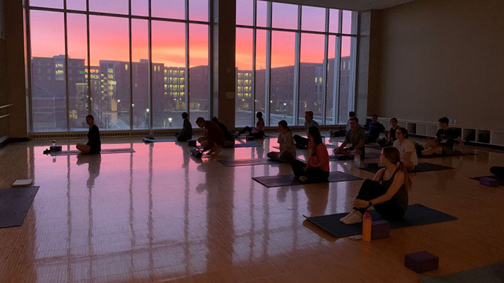 Yoga at Purdue University.